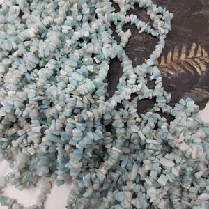 One strand of natural Amazonite.